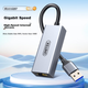 Мережевий адаптер Unitek U1346A / USB 3.0 / Gigabit Ethernet / Grey - зображення 2