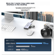 Хаб UNITEK USB 3.2 10G Gen2 розширювальний 4-портовий з Type-C, для ноутбуків/ПК, 0.3м - зображення 7