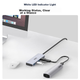 Хаб UNITEK USB 3.2 10G Gen2 розширювальний 4-портовий з Type-C, для ноутбуків/ПК, 0.3м - зображення 12