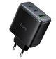 Зарядний блок живлення 2xType-C+USB HOCO C160A Upgrade 65 W 5 V 3 A чорний - изображение 1