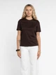 Футболка жіноча коричнева бавовняна Arber T-SHIRT WF-19 XS коричневий (W13.05.38.620) - изображение 1
