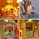 Румбокс Happy Jungle Resort DIY Будиночок у Джунглях Мініатюрний будиночок Roombox ES002 + купол - изображение 2