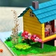 Румбокс Хата Барлоу Barlow Garden Greenhouse DIY Miniature Dollhouse Kit Roombox BM-380 - изображение 5