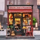 Бук Нук Піцерія дядька Джо Uncle Joe’s Pizzeria DIY Book Nook Kit CWGC-210 - изображение 3
