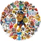 Набір стікерів стікерпак 50 шт Щенячий Патруль PAW Patrol вінілові водостійкі наліпки - зображення 2