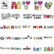 Набор стикеров стикерпак 50 шт Алфавит Лор Роблокс Lore Alphabet Roblox виниловые водостойкие наклейки - изображение 5