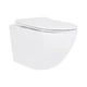 Унитаз подвесной Qtap Jay Rimless с сиденьем Slim Duroplast/Soft-close/Quick Release QT07335177RW 485x360x320 мм Белый - изображение 1