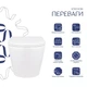 Унитаз подвесной Qtap Crow Rimless с сиденьем Slim Duroplast/Soft-close/Quick Release QT16335178W 520x360x320 мм Белый - изображение 5
