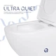 Унитаз подвесной Qtap Jay Ultra Quiet с сиденьем Slim Duroplast/Soft-close/Quick Release QT07335177W 485x360x320 мм Белый - изображение 3