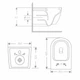Унитаз подвесной Qtap Jay Ultra Quiet 485х360х320 мм с сиденьем Slim Duroplast Soft-close Quick Relase QT07335177MB Черный - изображение 7