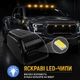 Солнечный автомобильный фонарь на крышу. Полупрозрачный черный - желтый свет - изображение 4
