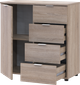 Комод Doros Рон 1 1 фасад 4 ящика 80х38х81 см Дуб сонома (41516294) - изображение 2
