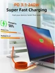Кабель CABLETIME USB4 USB-C - USB-C 240W 40Gbps 8K, 1 м (CU4BH) - изображение 2