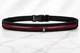 Сумка на пояс для спорта и бега Sport waist bag, спортивная сумка для телефона, 2 отделения, черная с красным - изображение 2