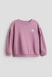 Дитячий світшот для дівчинки H&M 110-116 см Бузковий (26062205C1) - изображение 1