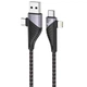 Дата кабель Hoco U95 Freeway 4in1 USB/Type-C to Type-C/Lightning 60W (1.2m) Black - изображение 7