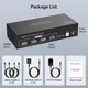 KVM переключатель USB 3.0 HDMI Dual Monitor на 2 ПК и 2 монитора 4K 60Hz - изображение 4