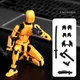 Екшн-фігурка Dummy13 Lucky13 Робот конструктор рухливий Жовтий - изображение 3