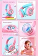 Детские беспроводные наушники с единорогом Onikuma B-75 с Bluetooth 5.4, RGB-подсветкой, микрофоном и защитой слуха 85 дБ До 50 часов работы Розовые - изображение 14