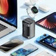 Зарядное устройство для телефона Essager Collection 67 Вт GaN 2C+2A настольное серое (ECT2AC-JYB0G-Z) - изображение 6
