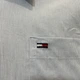 Рубашка Tommy Hilfiger мужская полоска лето хлопок короткий рукав карман XL голубая - изображение 4