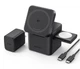 Зарядное устройство Anker Cube 3-in-1 Qi2 MagSafe обновлена быстрая версия для iPhone, Apple Watch, AirPods - Black - изображение 1