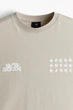 Футболка H&M Loose Fit бежевий 1227157020 M - изображение 5