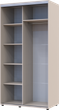 Шафа-купе Doros Сігма Слім 2 ДСП 110х60х214.4 см Кашемір (42005454) - зображення 5