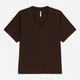 Футболка хлопковая женская Moodo L-TS-4971 XS Темно-коричневая (5904152600949) - изображение 6