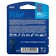 Батарейка Vitol V21022 щелочная на блистере LR03 AAA 4 шт упаковка V15587 - изображение 4