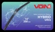 Гибридные щётки стеклоочистителя VOIN HYBRID Ultra 14-350 мм TPX6M-14 3 адаптера V14809 - изображение 2