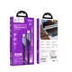 Кабель HOCO U119 Type-C to Type-C 60W, 1.2m, nylon, aluminum connectors, Black - изображение 2