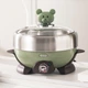 Электрическая кастрюля ERNTE Small Green Pot 3L, электрическая кастрюля для приготовления пищи, электрическая сковорода, многофункциональная домашняя плита, подходит для 3-4 человек, EHP-24013S оливково-зеленого цвета - изображение 7