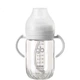 Скляна пляшечка Gb Newborn Anti-Colic, пляшечка для годування грудьми, пляшечка для годування з м'ячем Gravity Ball, серія Platinum, сірий колір - зображення 3