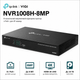 Видеорегистратор сетевой 8-канальный TP-Link VIGI NVR1008H-8MP 4K UHD Fast Ethernet PoE+ HDMI VGA Black - изображение 1