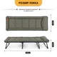 Раскладная кровать до 150 кг со встроенным матрасом LEOBRO Khaki (LB-FB-S1-KHA) - изображение 9