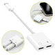 Адаптер Lightning на Lightning 2F 20-20000Hz белый для наушников и зарядки J-008 - изображение 1
