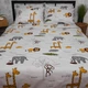 Комплект постельного белья Moon&Star King Size 220x240 наволочки 2x50x70 Savanna Gray Бязь Gold Люкс (MS-820015051) - изображение 2