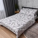 Комплект постільної білизни Moon&Star Полуторний 143x210 наволочки 2x50x70 White Marble Бязь Gold Люкс (MS-820015661) - зображення 1