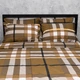 Комплект постельного белья Moon&Star King Size 220x240 наволочки 4x70x70 Mocha Check Микросатин Premium (MS-820016034) - изображение 3