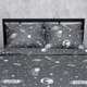 Комплект постельного белья Moon&Star Полуторный 143x210 наволочки 2x40x60 Star Voyage Микросатин Premium (MS-820016360) - изображение 3
