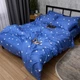 Комплект постельного белья Moon&Star Полуторный 143x210 наволочки 2x40x60 Pure Indigo Микросатин Premium (MS-820016185) - изображение 5