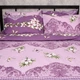 Комплект постельного белья Moon&Star Полуторный 143x210 наволочки 2x40x60 Purple Garden Микросатин Premium (MS-820016220) - изображение 3