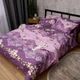 Комплект постельного белья Moon&Star Полуторный 143x210 наволочки 2x40x60 Purple Garden Микросатин Premium (MS-820016220) - изображение 5