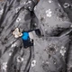 Комплект постельного белья Moon&Star Евро 200x220 наволочки 2x40x60 Silver Flowers Микросатин Premium (MS-820016285) - изображение 4