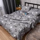 Комплект постельного белья Moon&Star Евро 200x220 наволочки 2x40x60 Silver Flowers Микросатин Premium (MS-820016285) - изображение 5