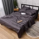 Комплект постельного белья Moon&Star Евро 200x220 наволочки 2x70x70 Dark Graphite Satin Stripe (MS-820016917) - изображение 5
