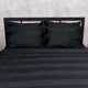 Комплект постельного белья Moon&Star Евро 200x220 наволочки 2x70x70 Deep Black Satin Stripe (MS-820016952) - изображение 3