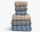 Набор турецких махровых полотенец Cestepe MicroCotton Premium 3 штуки 50x90 + 3 штуки 70х140 Multi 2 плотность 600 г/м2 - изображение 3