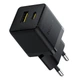 Мережевий зарядний пристрій Baseus Palm Fast Charger C+U 20W EU Cluster Black (with Baseus Mini White Cable USB-C to USB-C 60W (20V/3A) 1m Cluster Bla (P10111608113-01) - изображение 4